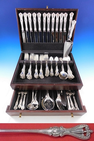 Old Colonial by Towle Sterling Silver Flatware Set for 12 Service 94 pcs Dinner